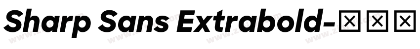 Sharp Sans Extrabold字体转换 Sharp Sans Extrabold字体转换